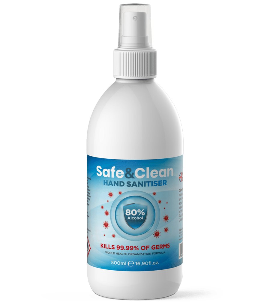 Png Image Hand Sanitiser Bottle Safe&Clean